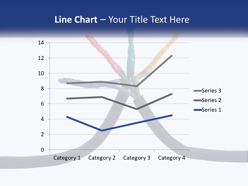 A Bunch Of Wires That Are Connected To Each Other PowerPoint Template