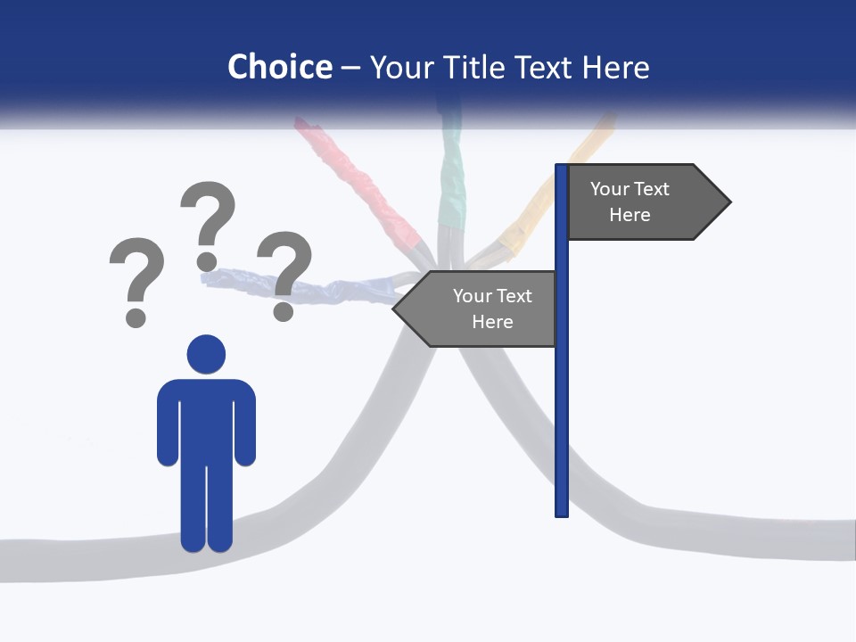 A Bunch Of Wires That Are Connected To Each Other PowerPoint Template