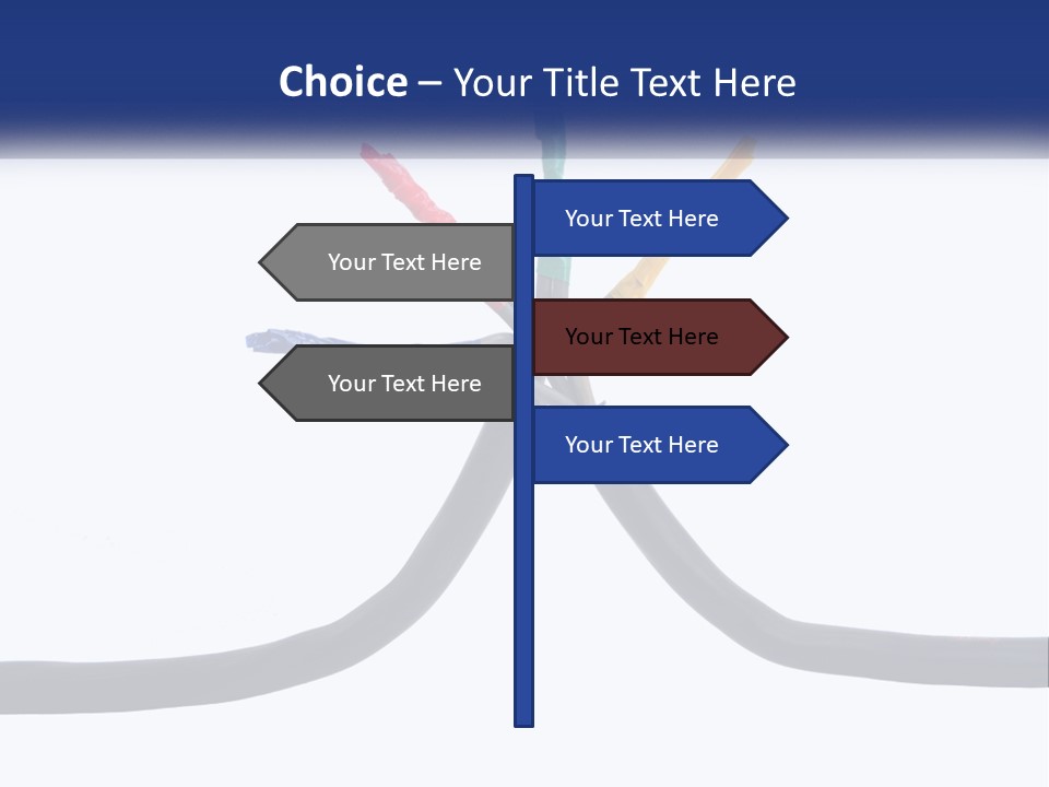 A Bunch Of Wires That Are Connected To Each Other PowerPoint Template