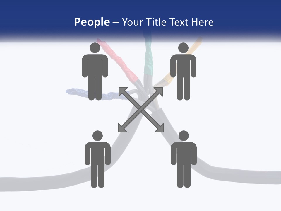 A Bunch Of Wires That Are Connected To Each Other PowerPoint Template