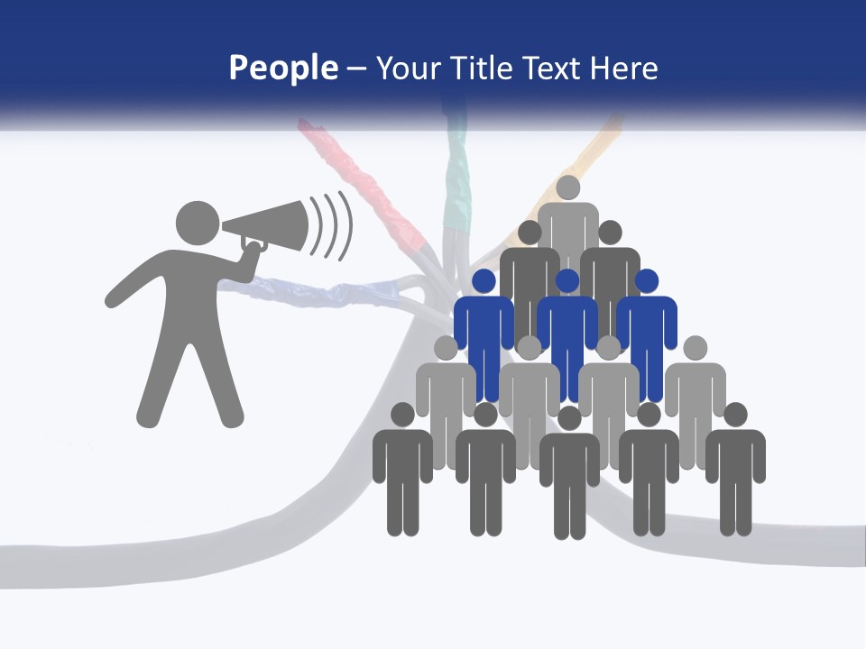 A Bunch Of Wires That Are Connected To Each Other PowerPoint Template