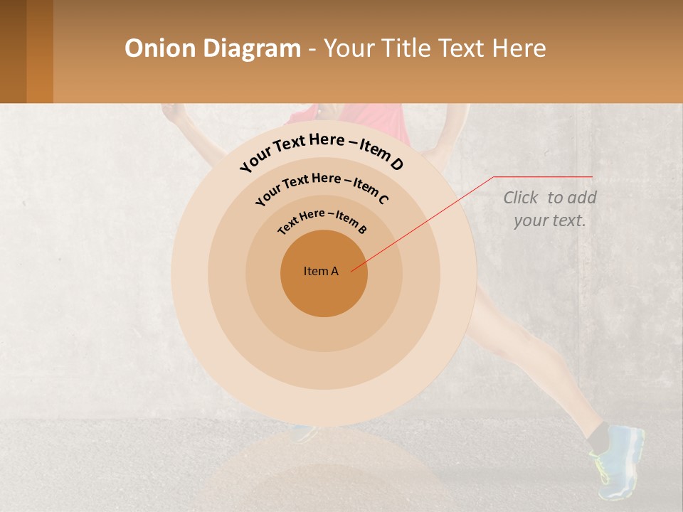A Woman Running In A Pink Shirt And Black Shorts PowerPoint Template