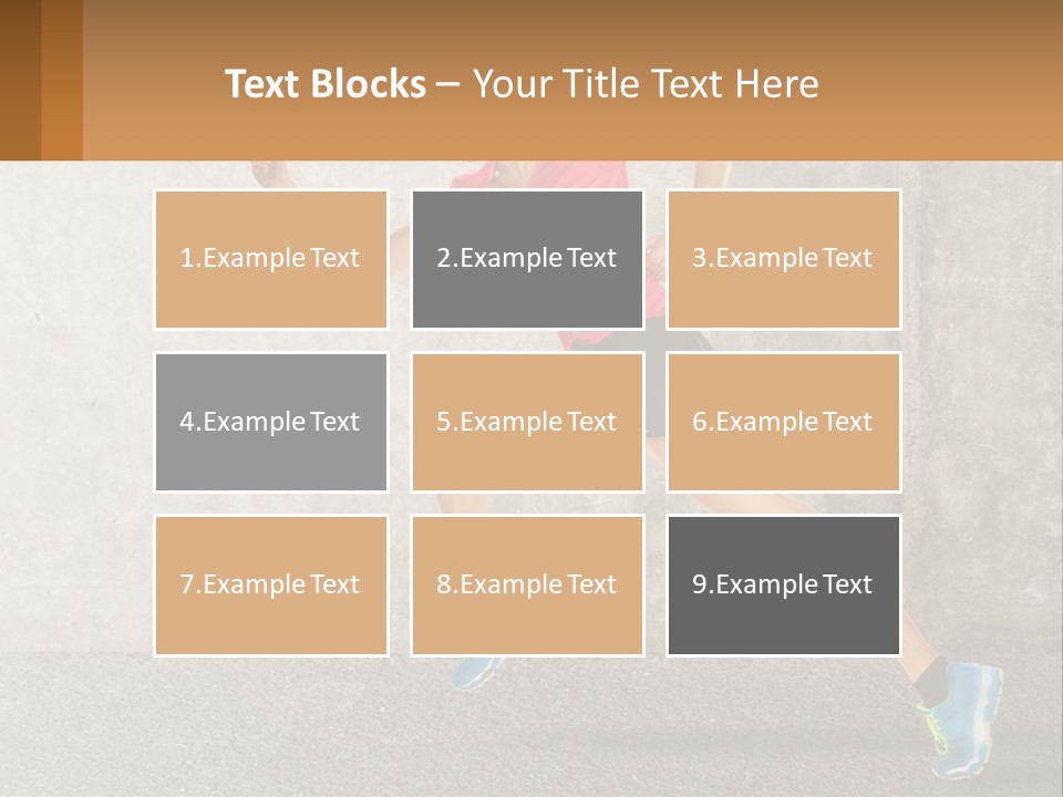 A Woman Running In A Pink Shirt And Black Shorts PowerPoint Template