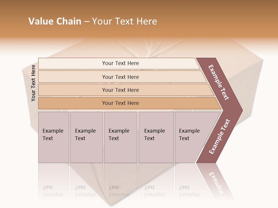 A Brown Box With A Brown String Tied Around It PowerPoint Template