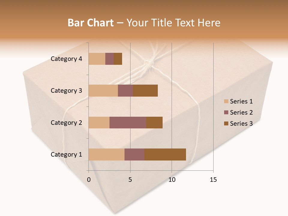 A Brown Box With A Brown String Tied Around It PowerPoint Template