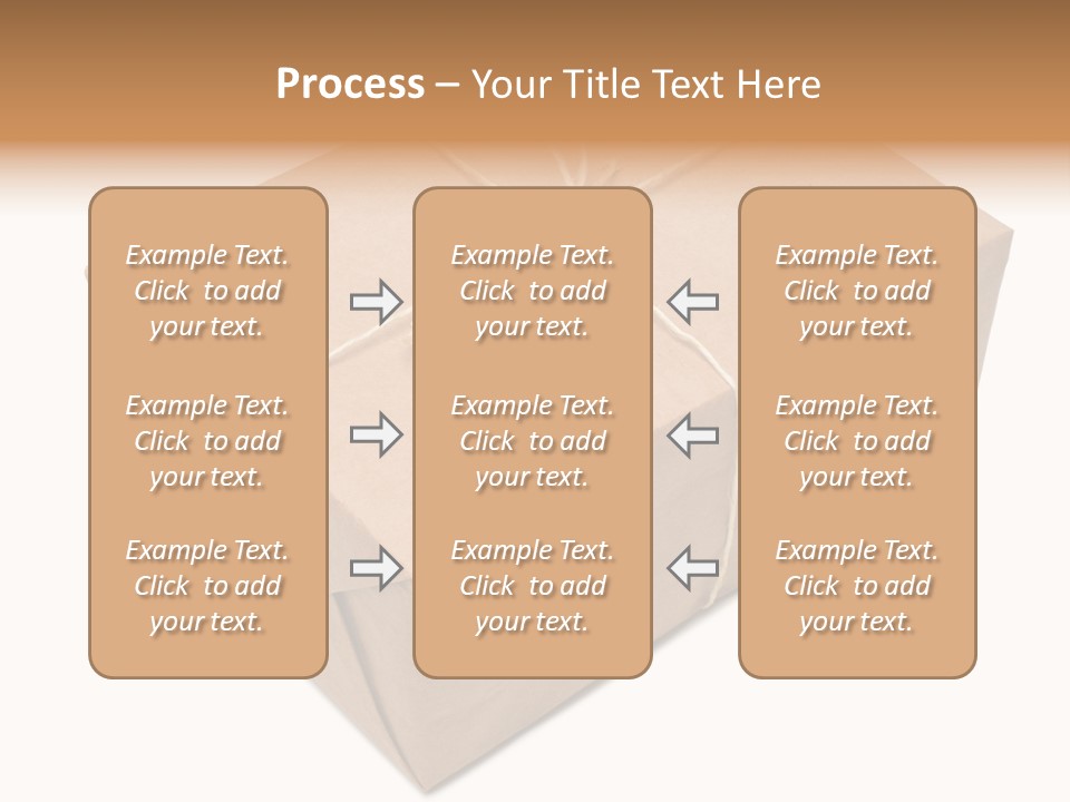 A Brown Box With A Brown String Tied Around It PowerPoint Template