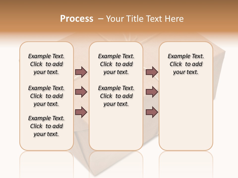 A Brown Box With A Brown String Tied Around It PowerPoint Template