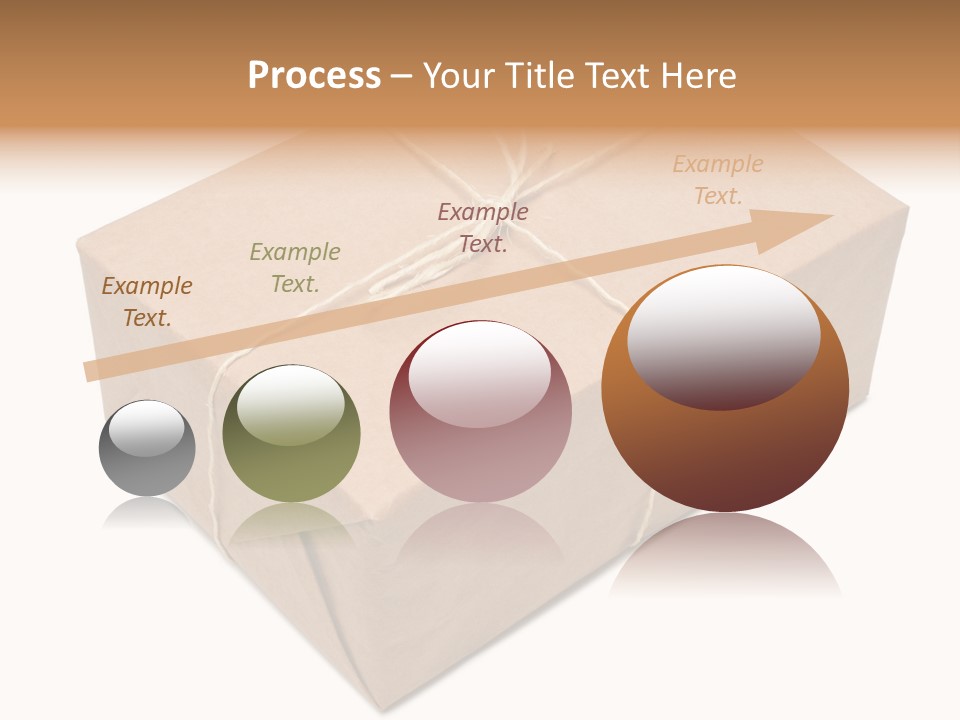 A Brown Box With A Brown String Tied Around It PowerPoint Template