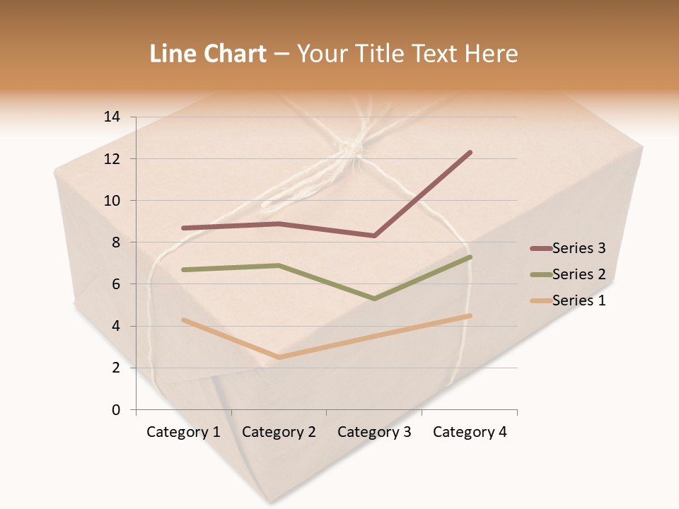 A Brown Box With A Brown String Tied Around It PowerPoint Template