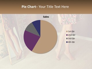 A Woman Standing In Front Of A Mirror PowerPoint Template