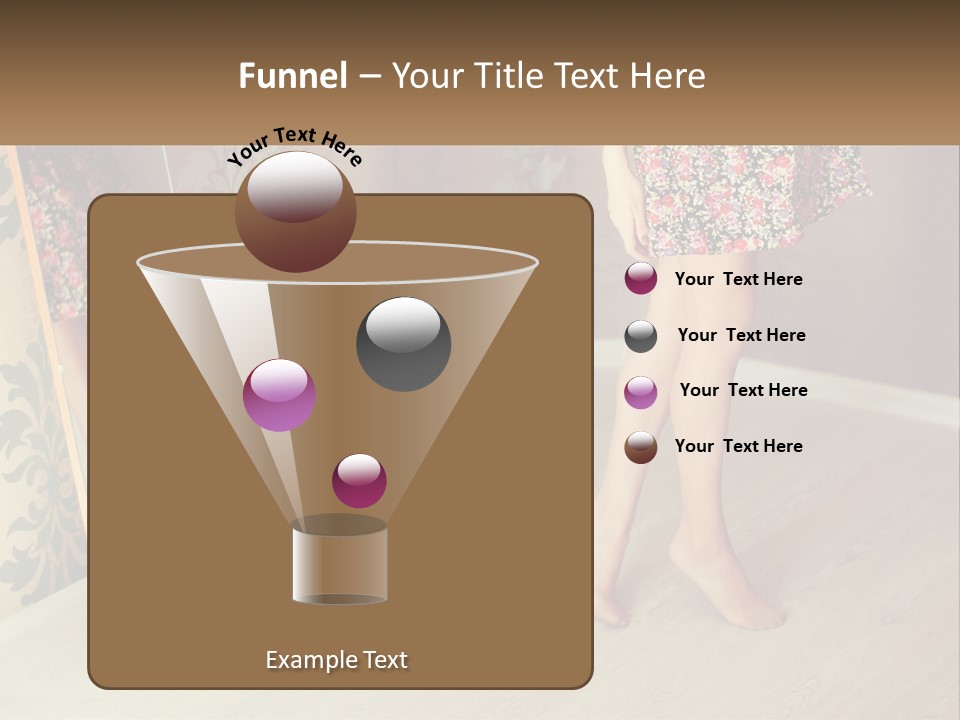 A Woman Standing In Front Of A Mirror PowerPoint Template