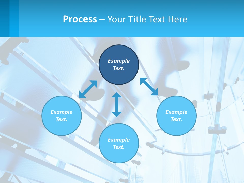 A Group Of People Walking Through A Tunnel PowerPoint Template