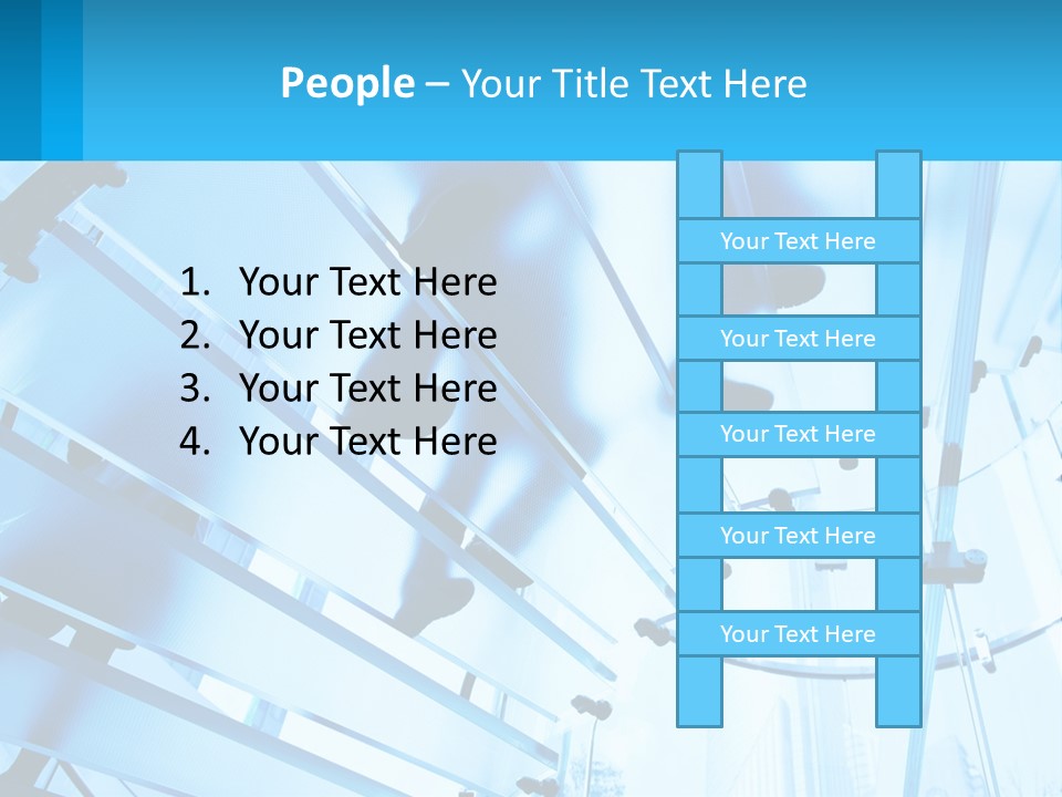 A Group Of People Walking Through A Tunnel PowerPoint Template