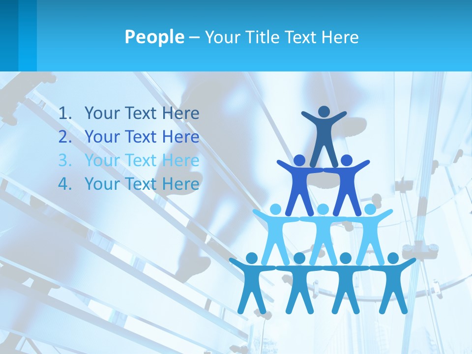 A Group Of People Walking Through A Tunnel PowerPoint Template