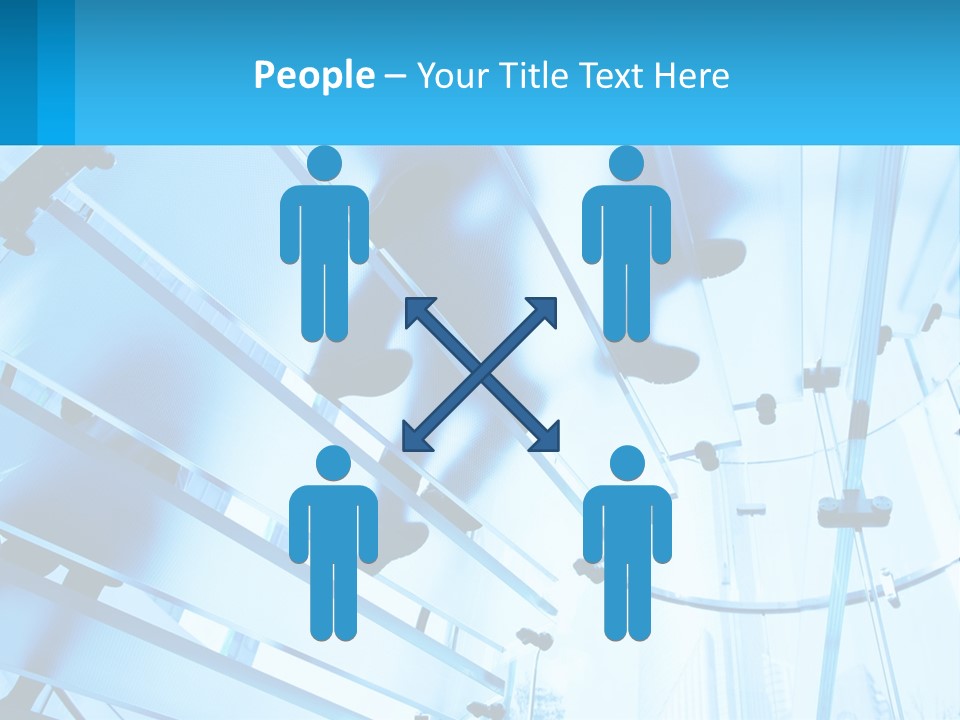 A Group Of People Walking Through A Tunnel PowerPoint Template
