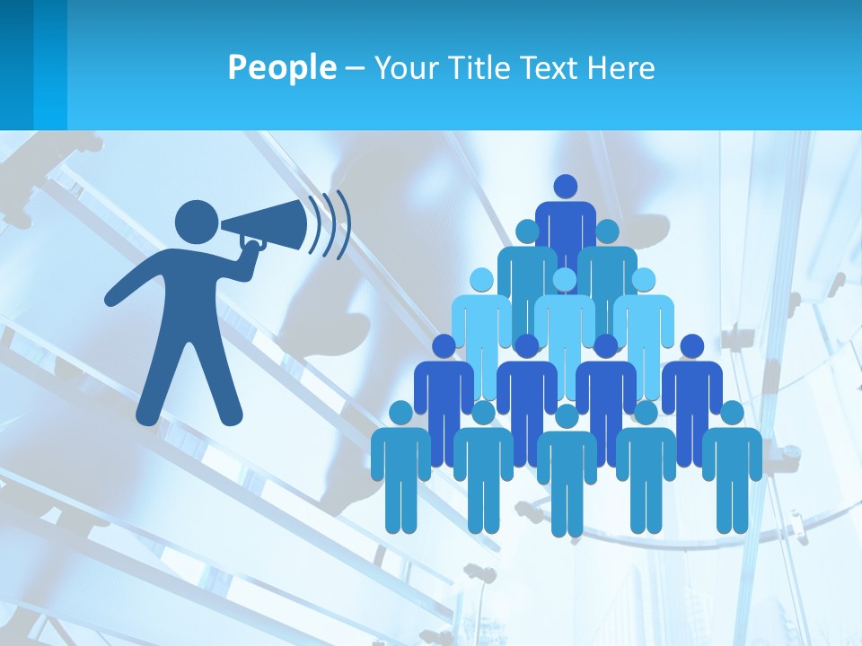 A Group Of People Walking Through A Tunnel PowerPoint Template