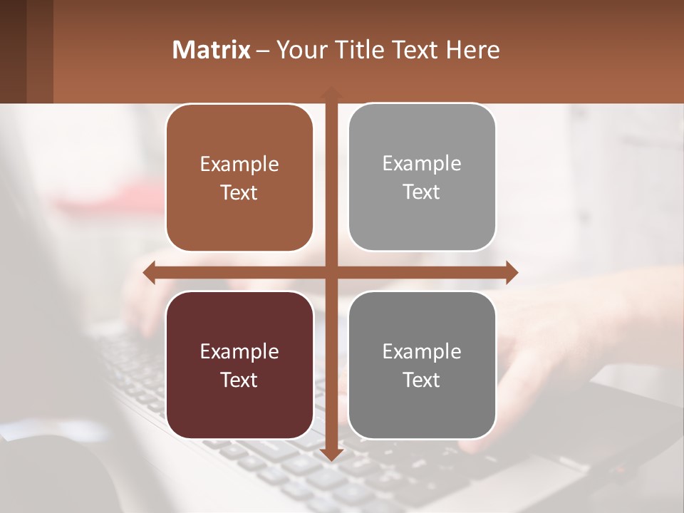 A Person Typing On A Laptop Computer PowerPoint Template