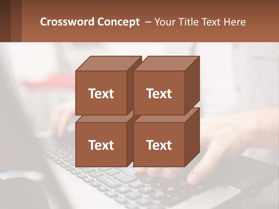 A Person Typing On A Laptop Computer PowerPoint Template
