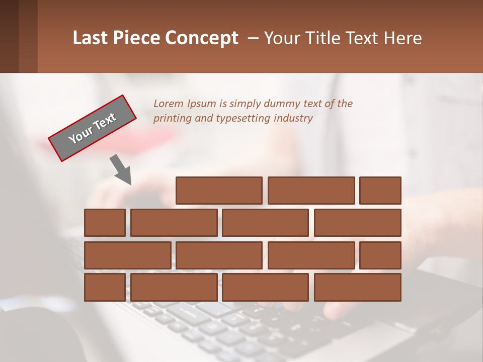 A Person Typing On A Laptop Computer PowerPoint Template