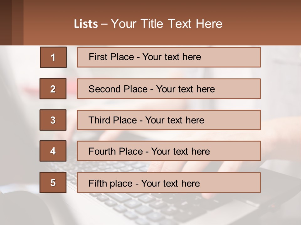 A Person Typing On A Laptop Computer PowerPoint Template