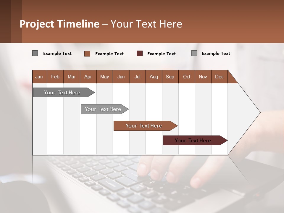 A Person Typing On A Laptop Computer PowerPoint Template