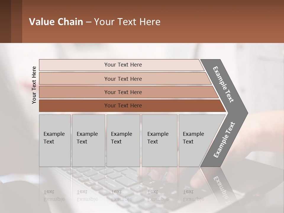 A Person Typing On A Laptop Computer PowerPoint Template