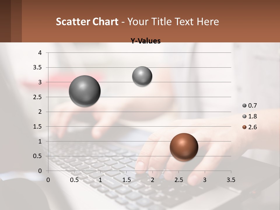 A Person Typing On A Laptop Computer PowerPoint Template