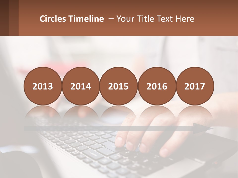 A Person Typing On A Laptop Computer PowerPoint Template