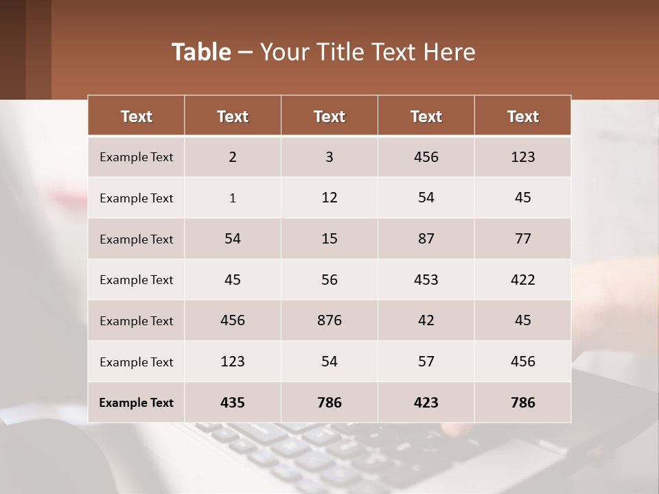 A Person Typing On A Laptop Computer PowerPoint Template