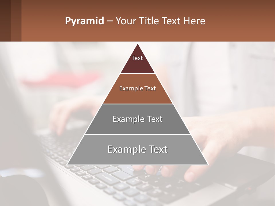 A Person Typing On A Laptop Computer PowerPoint Template