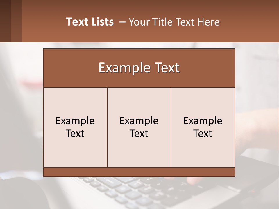 A Person Typing On A Laptop Computer PowerPoint Template
