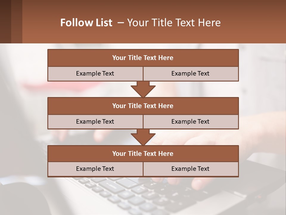A Person Typing On A Laptop Computer PowerPoint Template