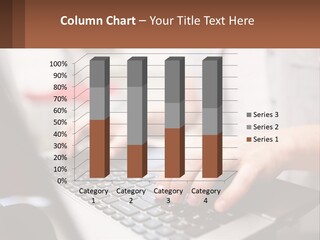 A Person Typing On A Laptop Computer PowerPoint Template
