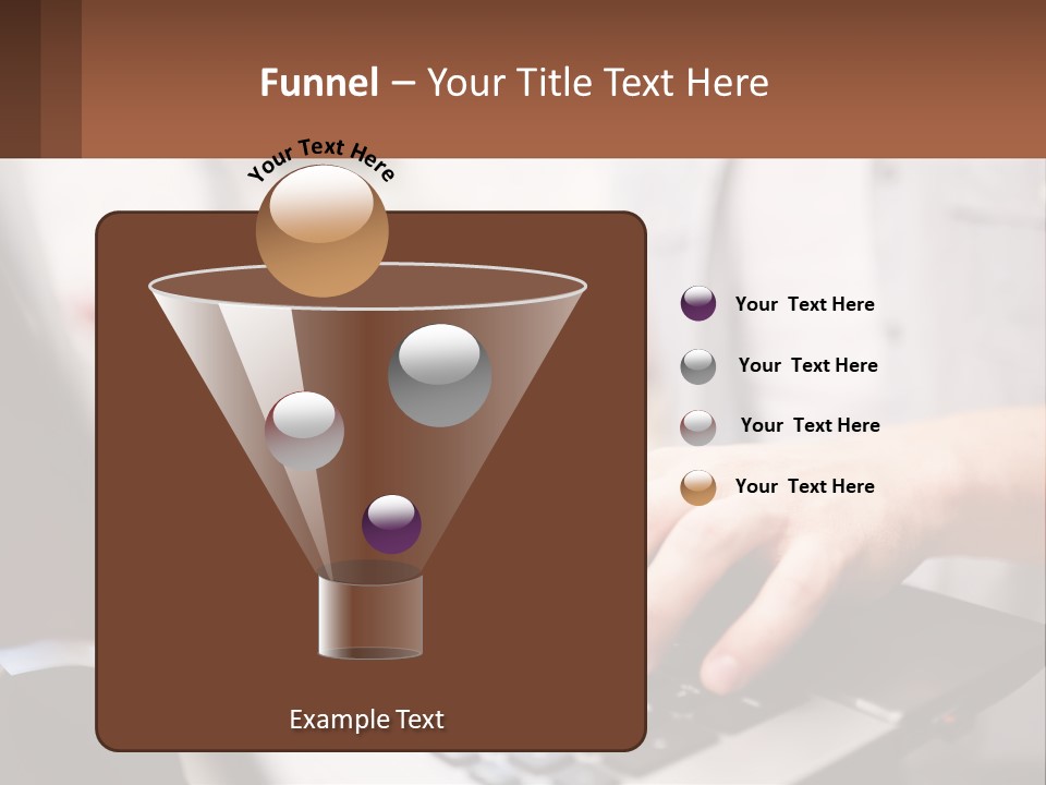 A Person Typing On A Laptop Computer PowerPoint Template