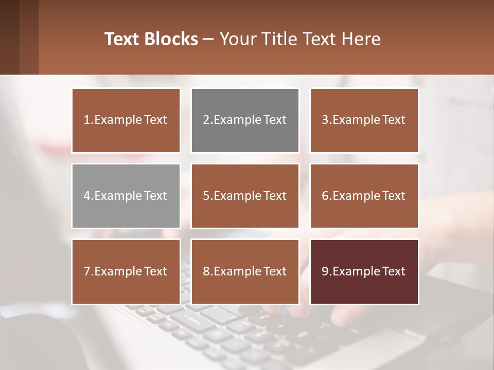 A Person Typing On A Laptop Computer PowerPoint Template