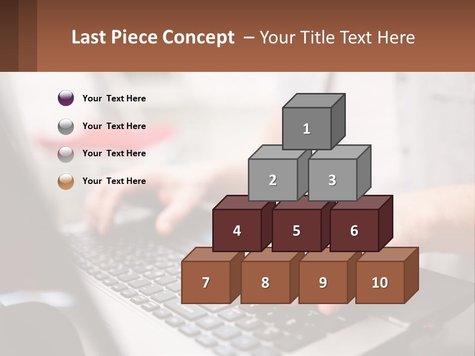 A Person Typing On A Laptop Computer PowerPoint Template