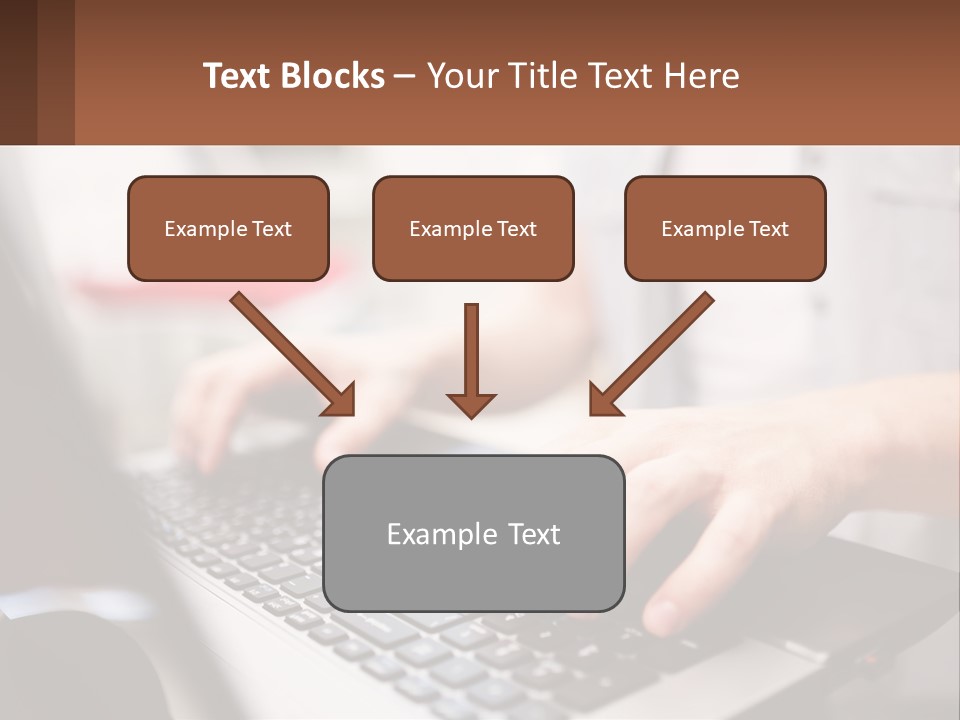 A Person Typing On A Laptop Computer PowerPoint Template