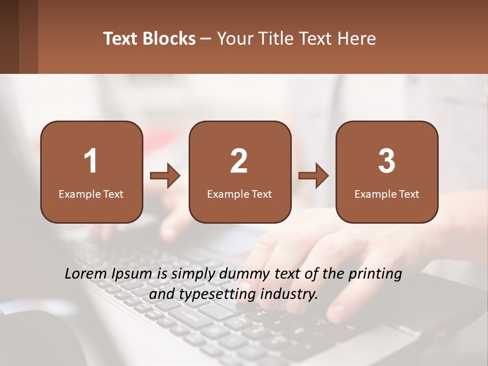 A Person Typing On A Laptop Computer PowerPoint Template