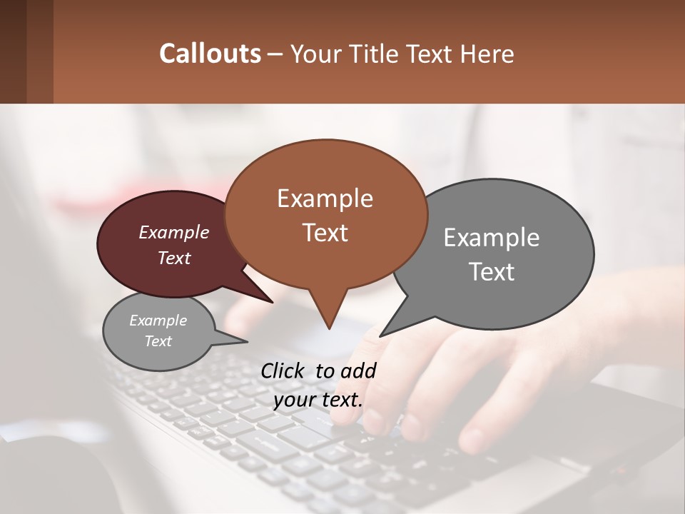 A Person Typing On A Laptop Computer PowerPoint Template