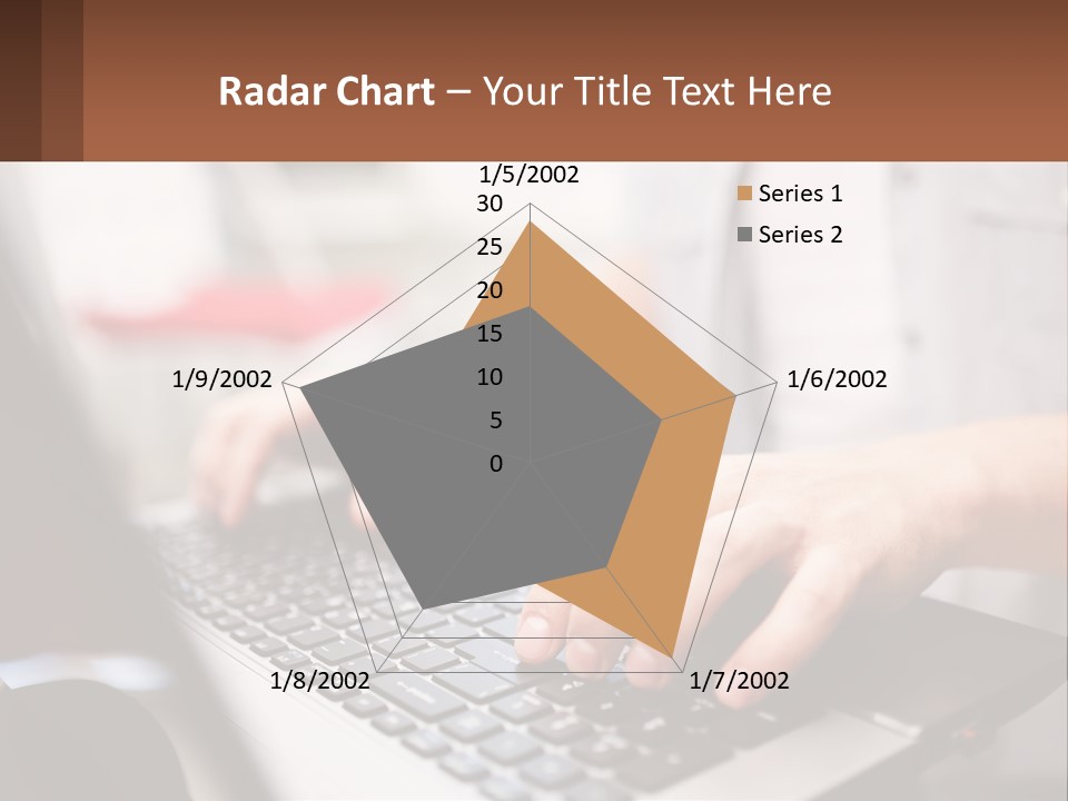 A Person Typing On A Laptop Computer PowerPoint Template