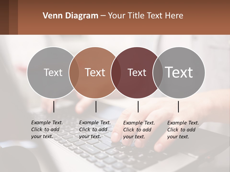 A Person Typing On A Laptop Computer PowerPoint Template