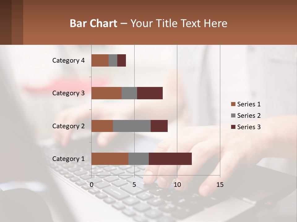 A Person Typing On A Laptop Computer PowerPoint Template