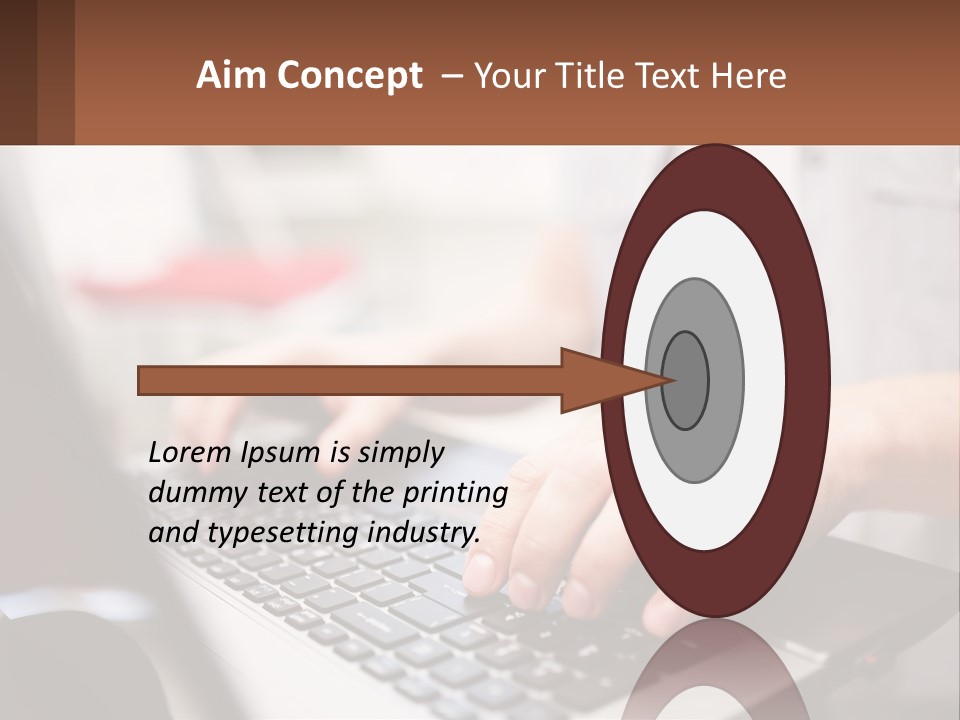 A Person Typing On A Laptop Computer PowerPoint Template