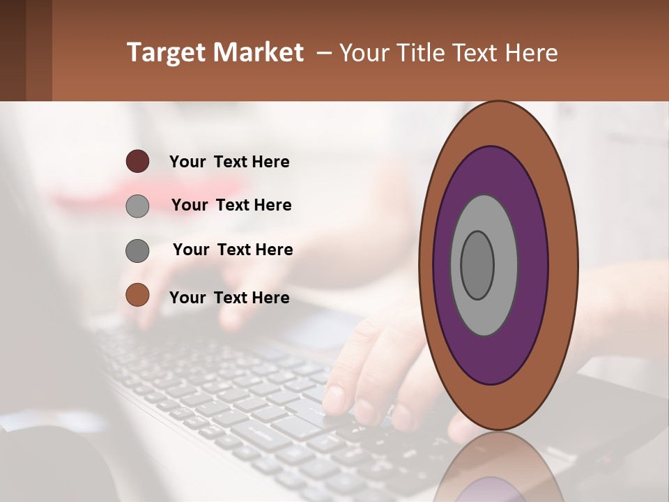 A Person Typing On A Laptop Computer PowerPoint Template