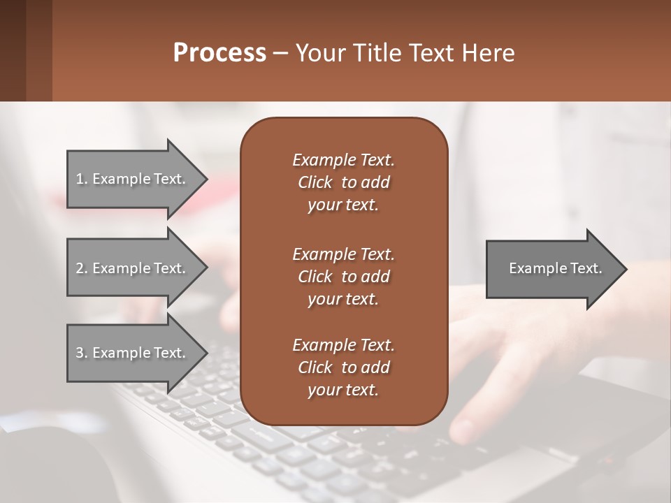 A Person Typing On A Laptop Computer PowerPoint Template