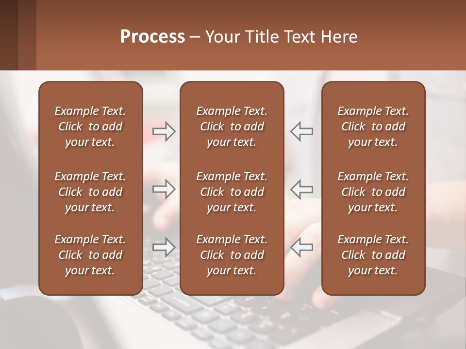 A Person Typing On A Laptop Computer PowerPoint Template