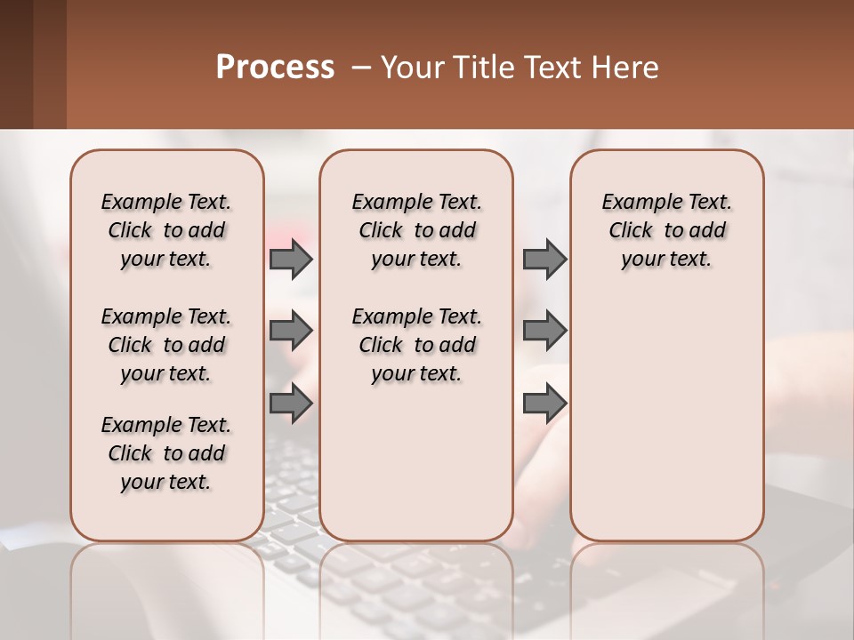 A Person Typing On A Laptop Computer PowerPoint Template