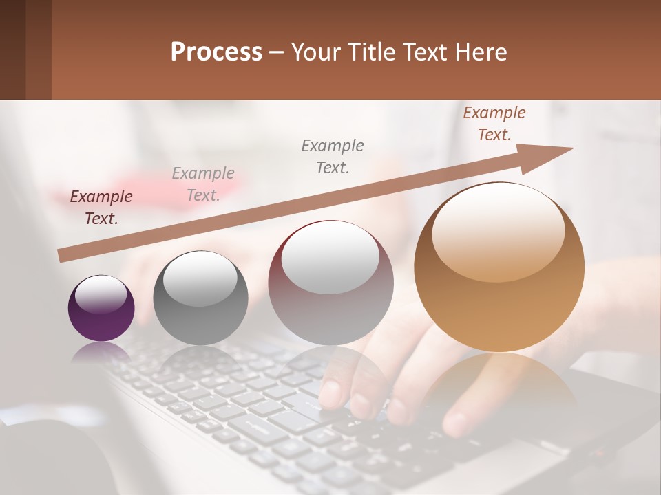 A Person Typing On A Laptop Computer PowerPoint Template