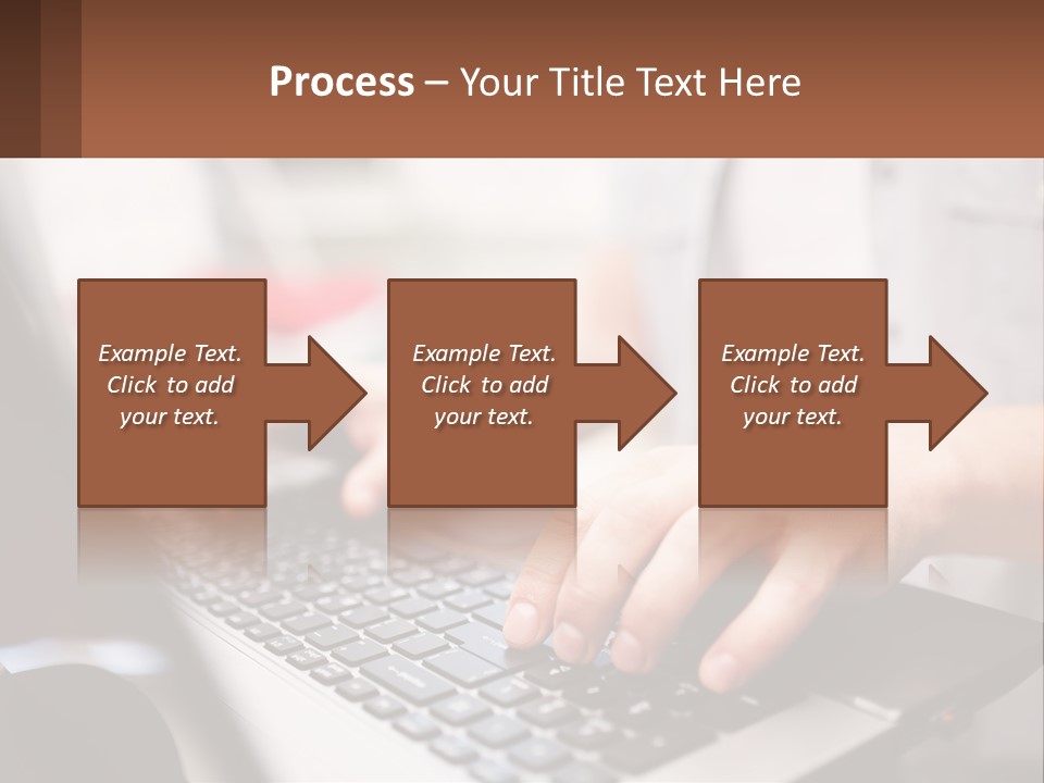 A Person Typing On A Laptop Computer PowerPoint Template
