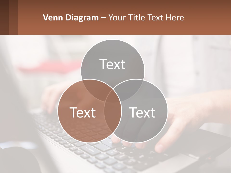 A Person Typing On A Laptop Computer PowerPoint Template
